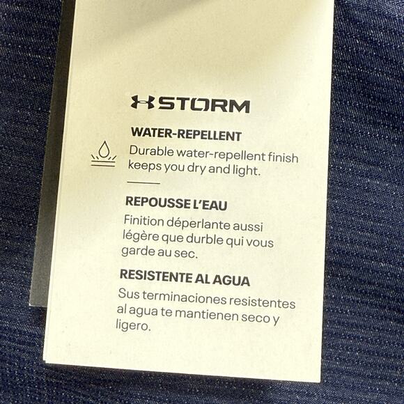 Under Armour Iso-Chill Storm Golf Shorts 44 Navy Blue Water Repellent Stretch‎ - Picture 13 of 14